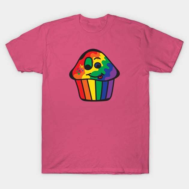Gay Pride Rainbow Cupcake T-Shirt by BiOurPride